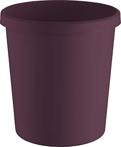 helit H6405825 - Cesto riciclato "il verde tedesco", 18 litri, certificato da plastica riciclata Blue Angel, bordeaux-red, 1 pezzo