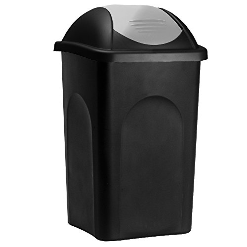 Stefanplast® afvalcontainer met schommeldeksel, 60 liter