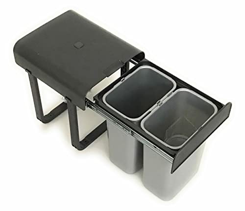 Waste container Aladin 2-fold separation 16 liters from 30cm undercupboard