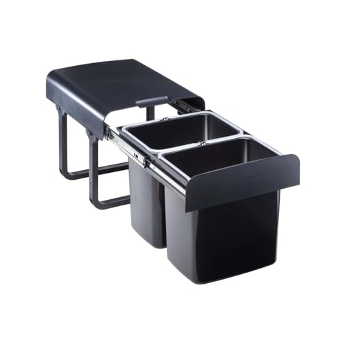 EKOTECH waste container EKKO 2 RECYCLED with 32 liters of filling capacity for 40 cm cabinet width