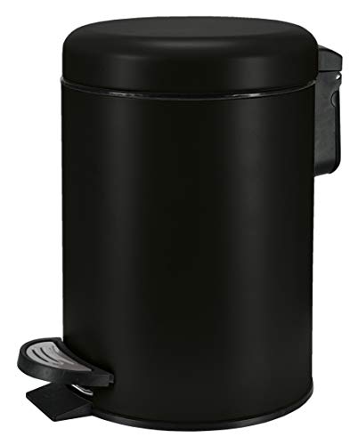 Kleine Wolke cosmético cubo Uno, color: negro, material: acero inoxidable / PPP, tamaño: cubo 3 litros 16.8 cm x 25 cm