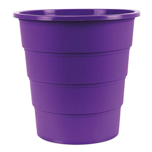 Office Products Model 19054621-04 contenedor de residuos Reciclar contenedores de residuos 16 litros plástico residuos contenedor diseño de residuos contenedor alrededor Para la cocina oficina; 1 pieza de violeta elegante y prácticamente estable dimensiones: 30,8 x 31 x 30,8 cm