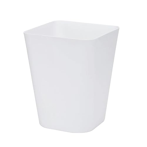 Sinoba Recycle avfallsbehållare 6102 avfallsbehållare Pappersavfallsbehållare plast idealisk för barnrumskontor kökshöjd 29 cm 12L (vit)