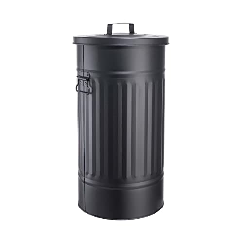 BUTLERS Retro bin Oskar 40l bin with lid and handled | Kitchen bin ideal as a bin for packaging recycling bag, deposit container, fodder can, laundry can and waste bin
