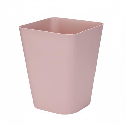 Sinoba Reciclaje contenedor de residuos 6102 contenedores basura contenedor plástico ideal para la habitación infantil oficina cocina altura 29 cm 12L (pink)