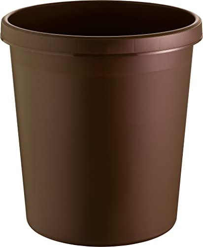heliet H6105875 - Recycle mandje de Duitse 18 liter, bruin met randrand van handvat, van kunststof, 1 stuk