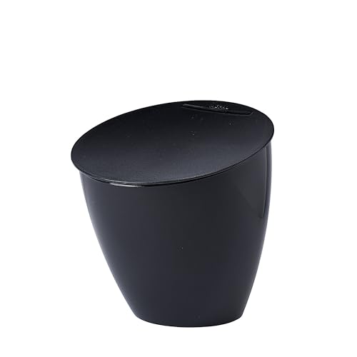 Mepal - Contenitore di rifiuti da cucina Calypso - Piccolo contenitore di scarto con coperchio - contenitore di rifiuti Cucina - Ideale per l'organizzazione della cucina - Cucina Helpers & lavastoviglie-safe - 2200 ml - Nordic black